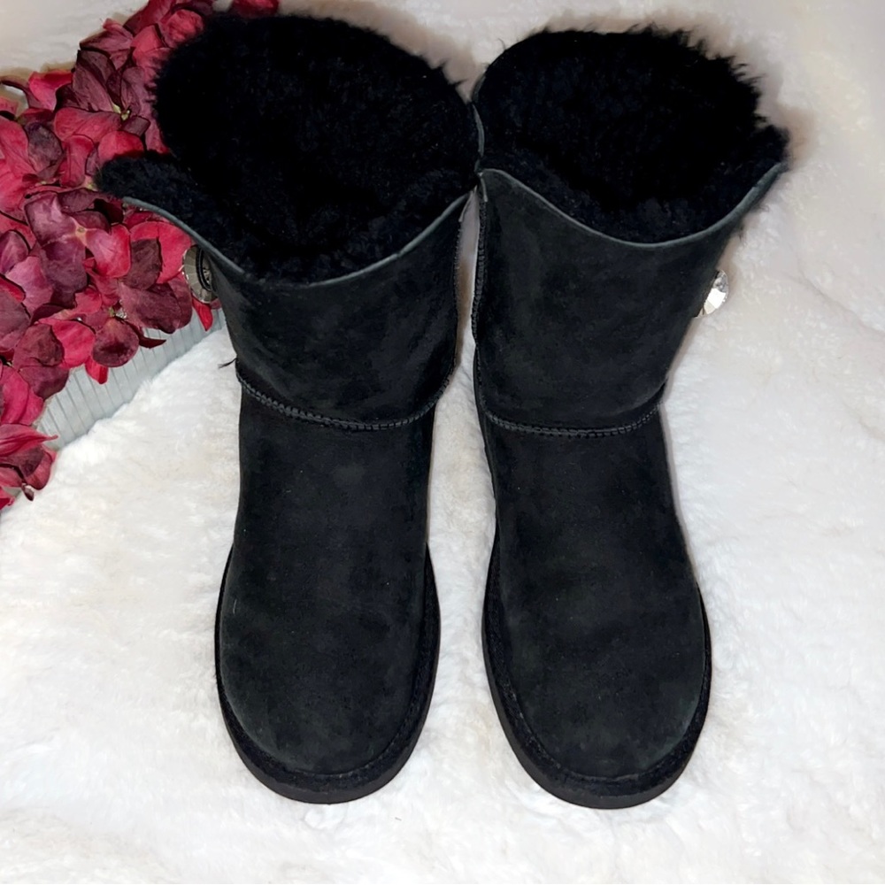 Ugg Bling Bailey Button Boot In Black - image 5